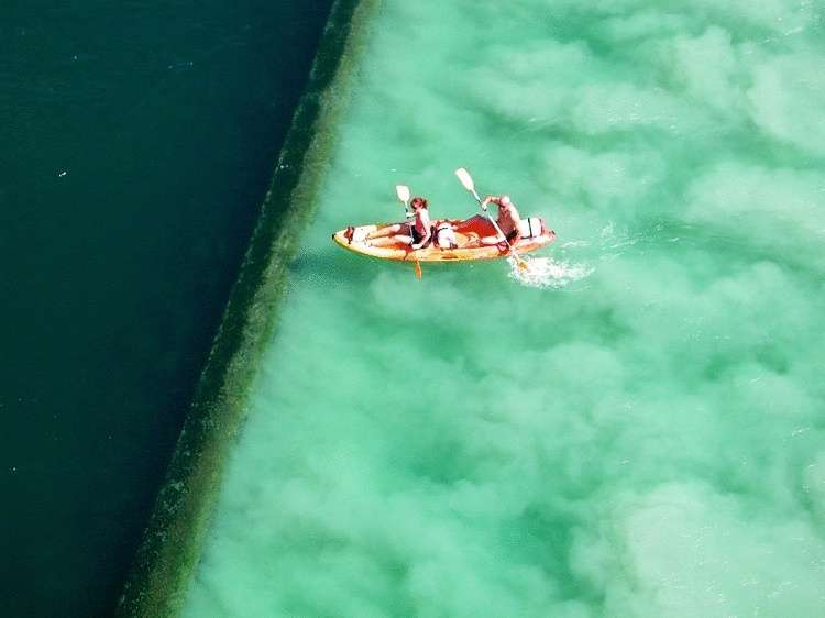 Эффектное слияние: когда встречаются непохожие реки Эффектное слияние: когда встречаются непохожие реки