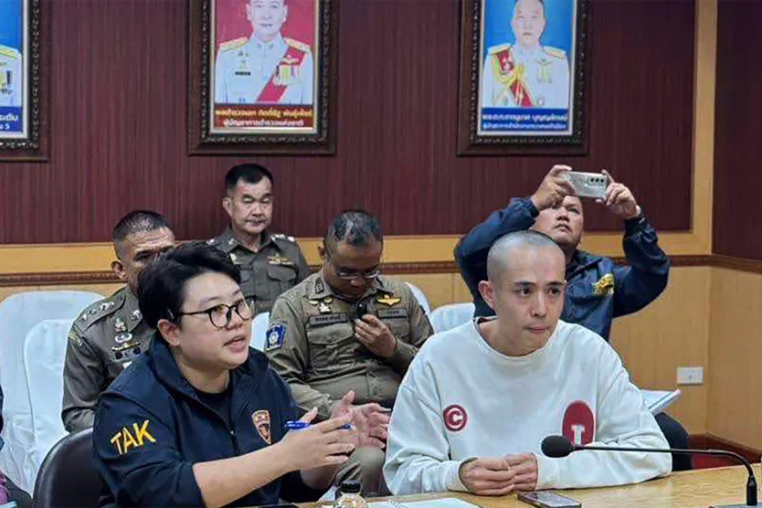   Международное внимание к проблеме привлек случай, когда мошенники похитили известного актера из КНР Ван Сина (лысый). Фото: Royal Thai Police