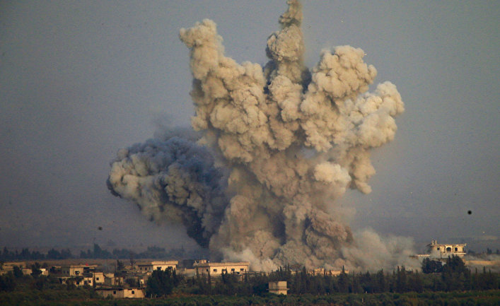 Взрыв в районе границы Сирии и Израиля