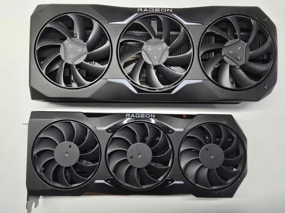 AMD готовила огромную видеокарту для конкуренции с GeForce RTX 4090. Опубликованы фото прототипа Radeon RX 7950 XTX