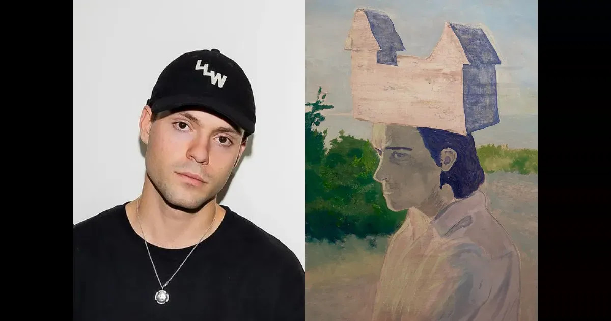 Картину сына Ксении Соловьёвой Никиты Кроко продали на аукционе Фонда Cosmoscow за 1,1 млн рублей