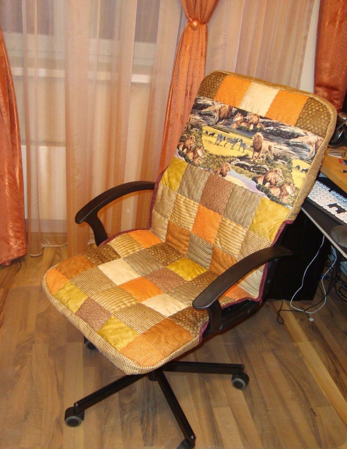 Чехол на стул с подлокотниками выкройка