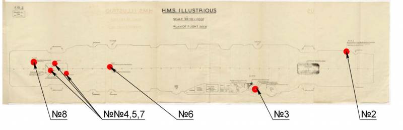 Британские авианосцы под бомбами люфтваффе бомба, палубы, попала, «Илластриес», корабля, только, попаданий, Попадание, полетной, просто, палубу, часть, взорвалась, «Формидебл», секторе, ангара, попадания, бомбы, бомбами, палуба