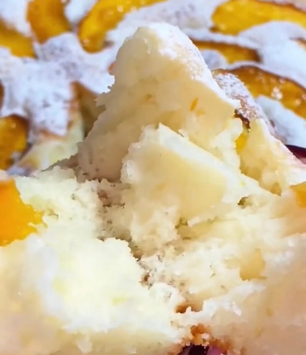 Обалденный рецепт пирога с персиками, готовлю через день и не надоедает сладкая выпечка