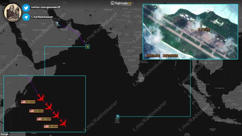 США сформировали антироссийскую и антикитайскую группы бомбардировщиков B-1 американских, Вашингтона, октября, поддержки, миссии, бомбардировочной, выполнение, Lancer, военновоздушных, натянутых, регион, танкера, прибыли, четыре, KC135, действий, ЭльУэйд, военного, объекта, катарского