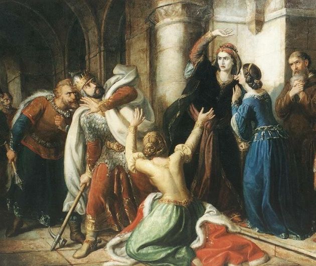 Шома Орлаи. Анастасия Ярославна проклинает своего сына Шаламона (1074 г.)