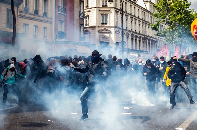 Фото. Протесты в Париже против Марин Ле Пен и «Национального фронта» © PETE MACLAINE | GLOBALLOOKPRESS.COM