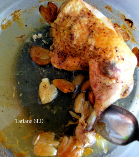 Куриные окорчка с чесноком и молотыми перцами, и ни чего больше! Фото-рецепт.