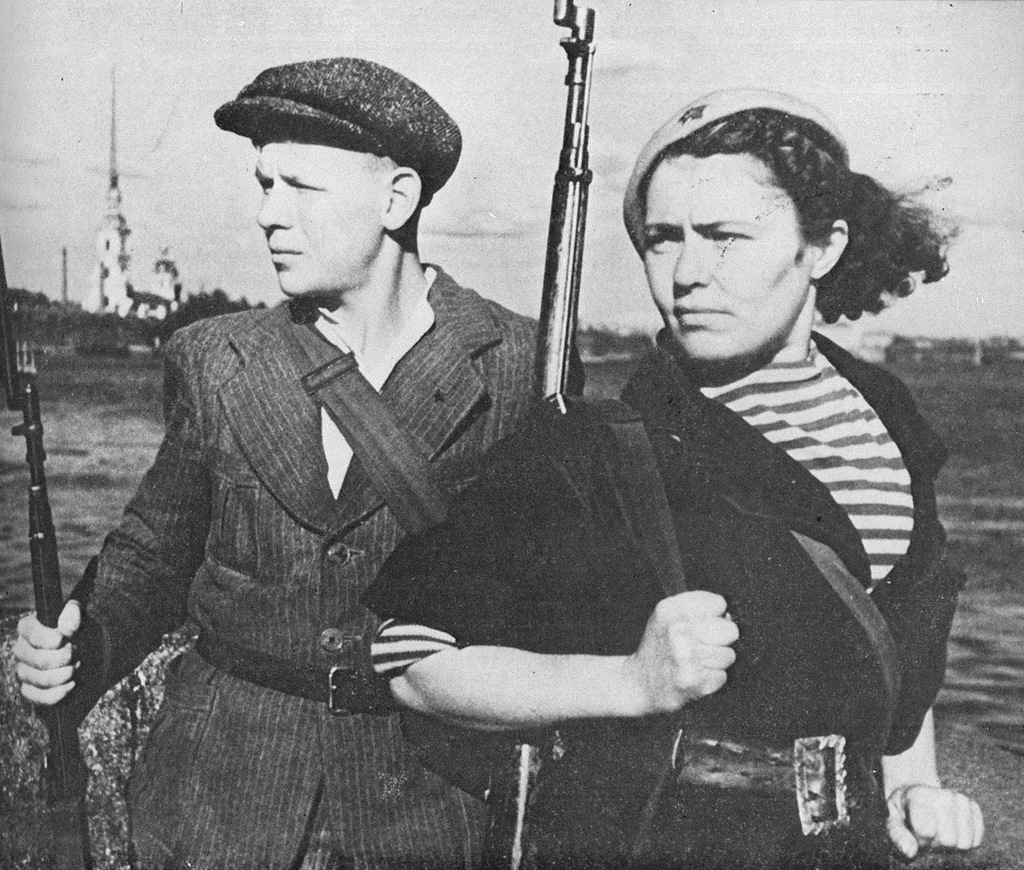 Бойцы народного ополчения 1941 г.
