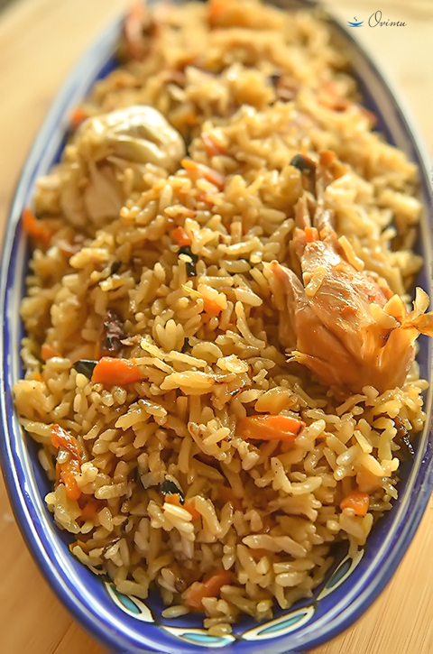 Воскресный плов товук из риса арборио блюда из курицы,кухни мира,плов,узбекская кухня
