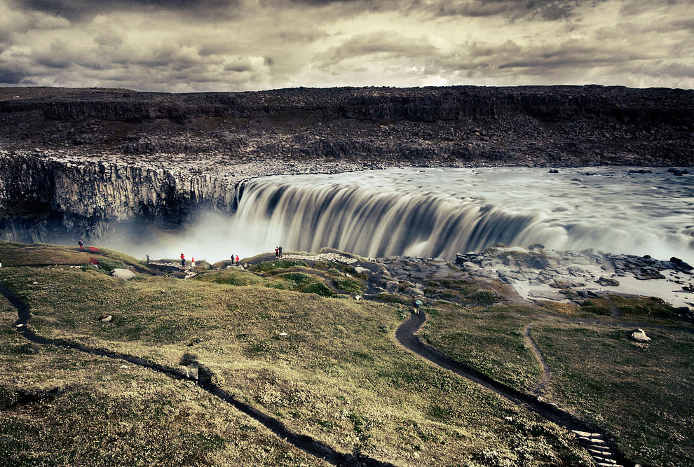 Мощь воды: исландский водопад Деттифосс водопады,Исландия,природа