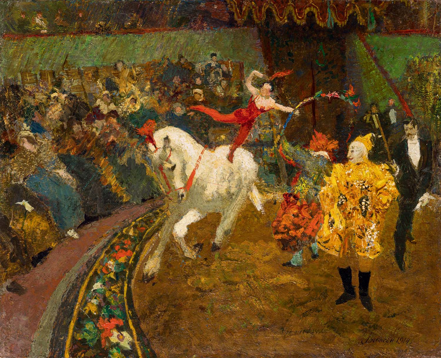 Борис Иогансон, «На арене цирка», 1914 год