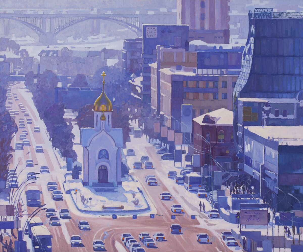 «Новосибирск», 2015, холст, масло