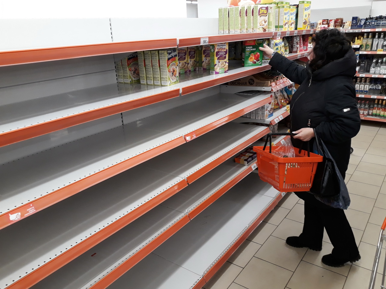 продукты которые пропали с полок