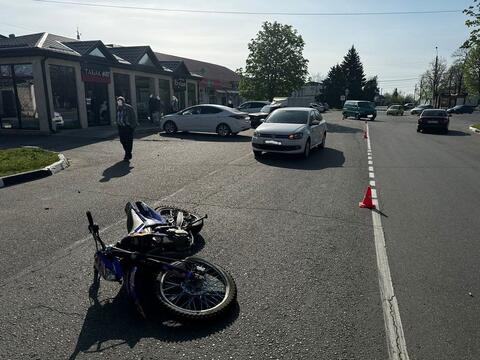 Мотоциклист-подросток попал в больницу в результате ДТП в Гулькевичах