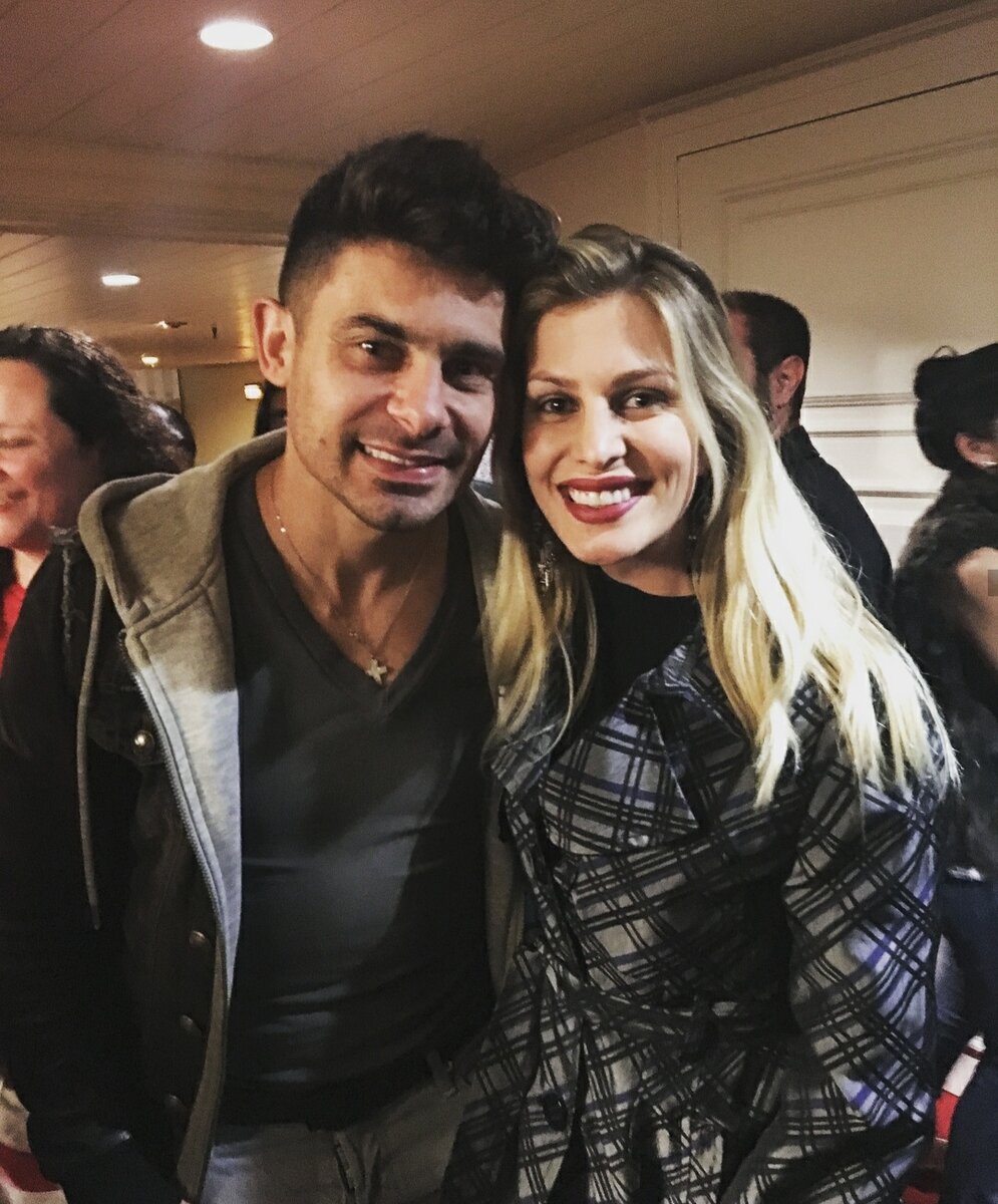 С фанаткой. Фото из её инстаграм. 