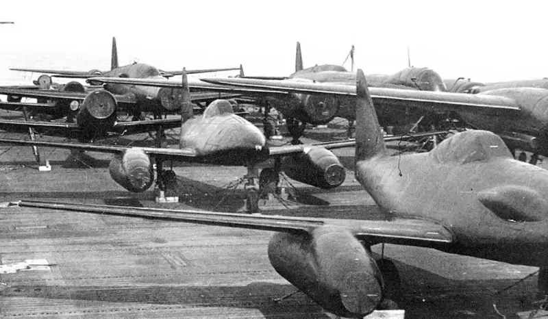 Послевоенное использование реактивных истребителей Третьего рейха ВВС