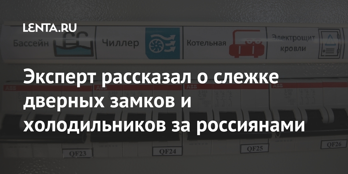 Эксперт рассказал о слежке дверных замков и холодильников за россиянами Интернет и СМИ