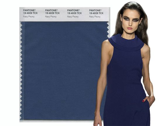2017 Pantone fall color trend Navy Peony