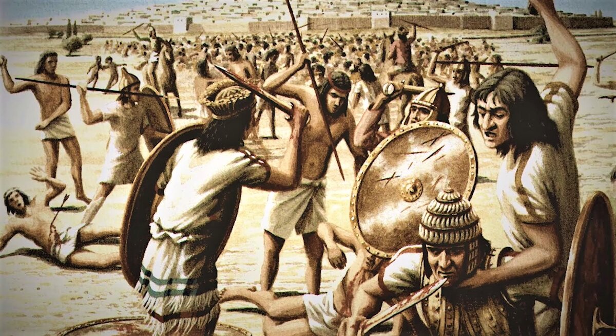 В первой четверти XII века до н.э. Египет впервые столкнулся с угрозой крупномасштабного иноземного вторжения.-13