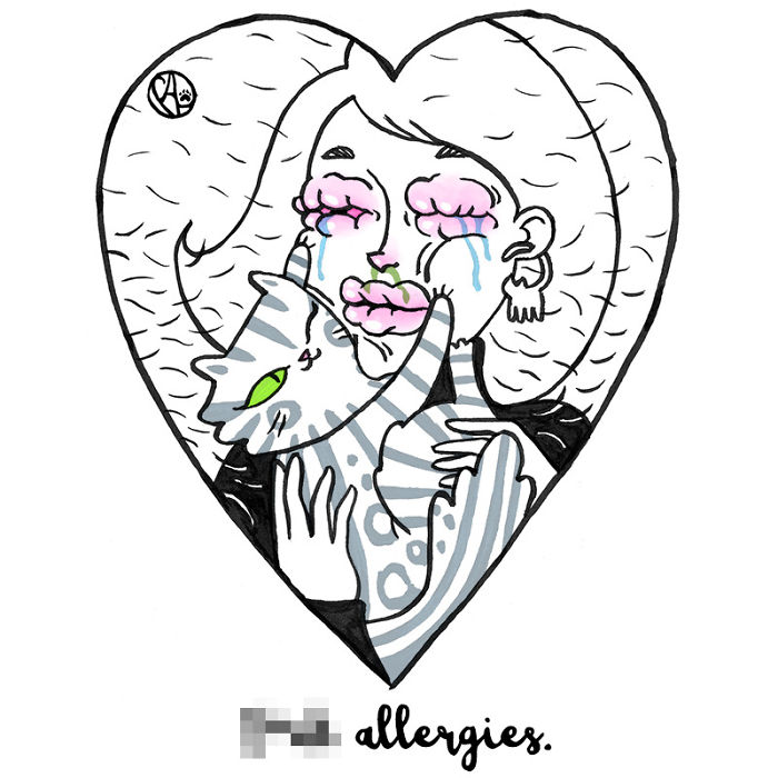 My Girlfriend Keeps Painting Our Life With 3 Cats And A Dog And I Can't Get Enough Of It!