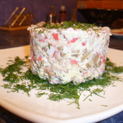 Салат с копченной курицей