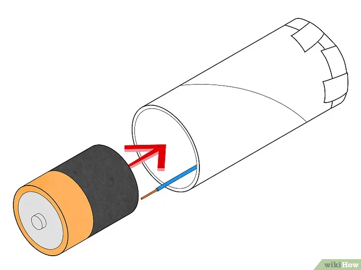 Как сделать ручной электрический фонарь бумаги, батарейки, фонарь, провода, лампочки, провод, рулона, туалетной, чтобы, дырку, конец, использовать, картона, картонки, помощью, длиной, должен, вольта, картон, зажима