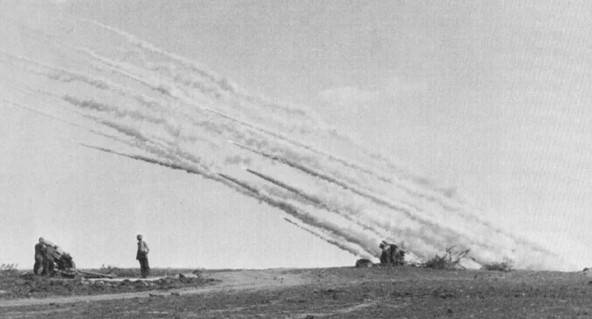 Использование трофейных немецких миномётов и реактивных систем залпового огня оружие