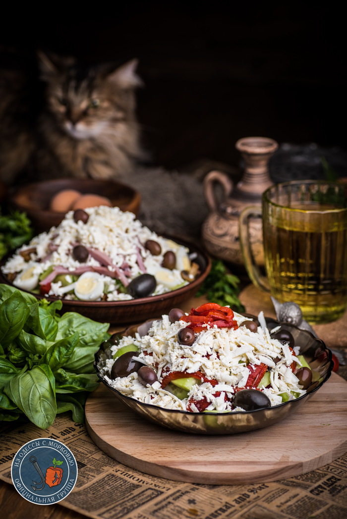 Два брата-салата для вашего лета. Шопский и Пастуший кулинария,рецепты,салаты