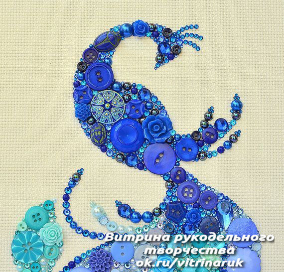 Птицы из пуговиц. У мастеров неисчерпаемая фантазия! handmake