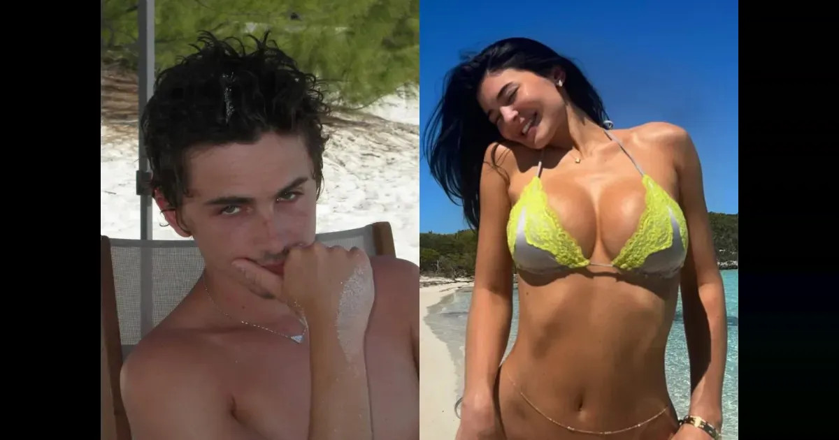 Кайли Дженнер в бикини и Тимоти Шаламе отдыхают вместе на уединённом острове