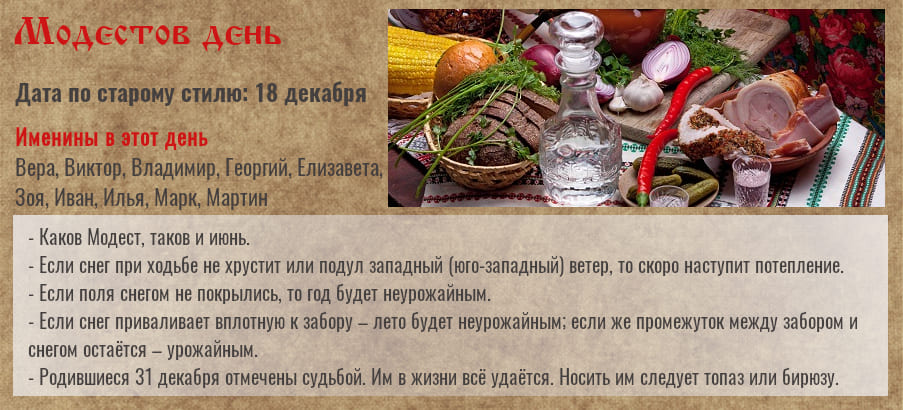 Модестов день Модестов день