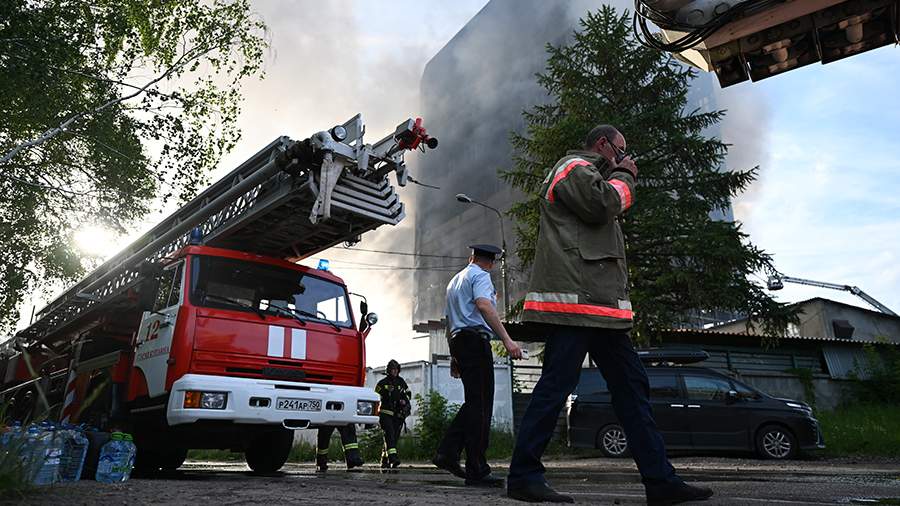 Пожар в цехе с автомаслами в Подмосковье локализовали на площади 4,2 тыс. кв. м