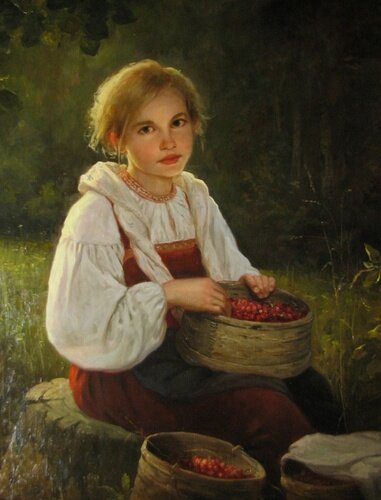 "За ягодами" художник Андрей Шишкин