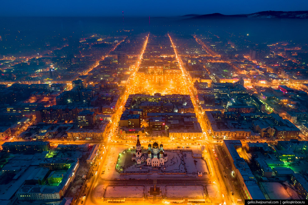 Чита с высоты: город на древнем вулкане путешествия