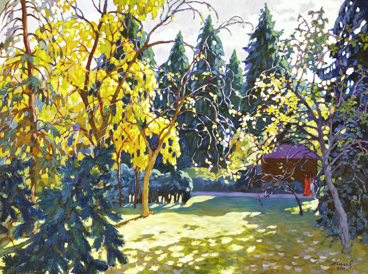«В парке», 2014, холст, масло