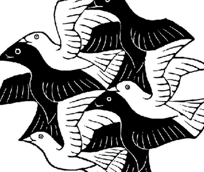 Оптическая иллюзия Маурица Эшера. | Фото: askideas.com.
