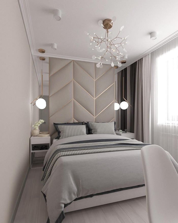 Современный дизайн спальни 10 кв. м -  стильные решения спальни, можно, лучше, кровать, мебель, кровати, помещение, будет, может, комнату, цвета, светлые, стиль, пространство, должна, котором, помогут, маленькой, комната, комнаты