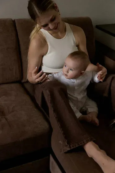 Александра Трусова с сыном