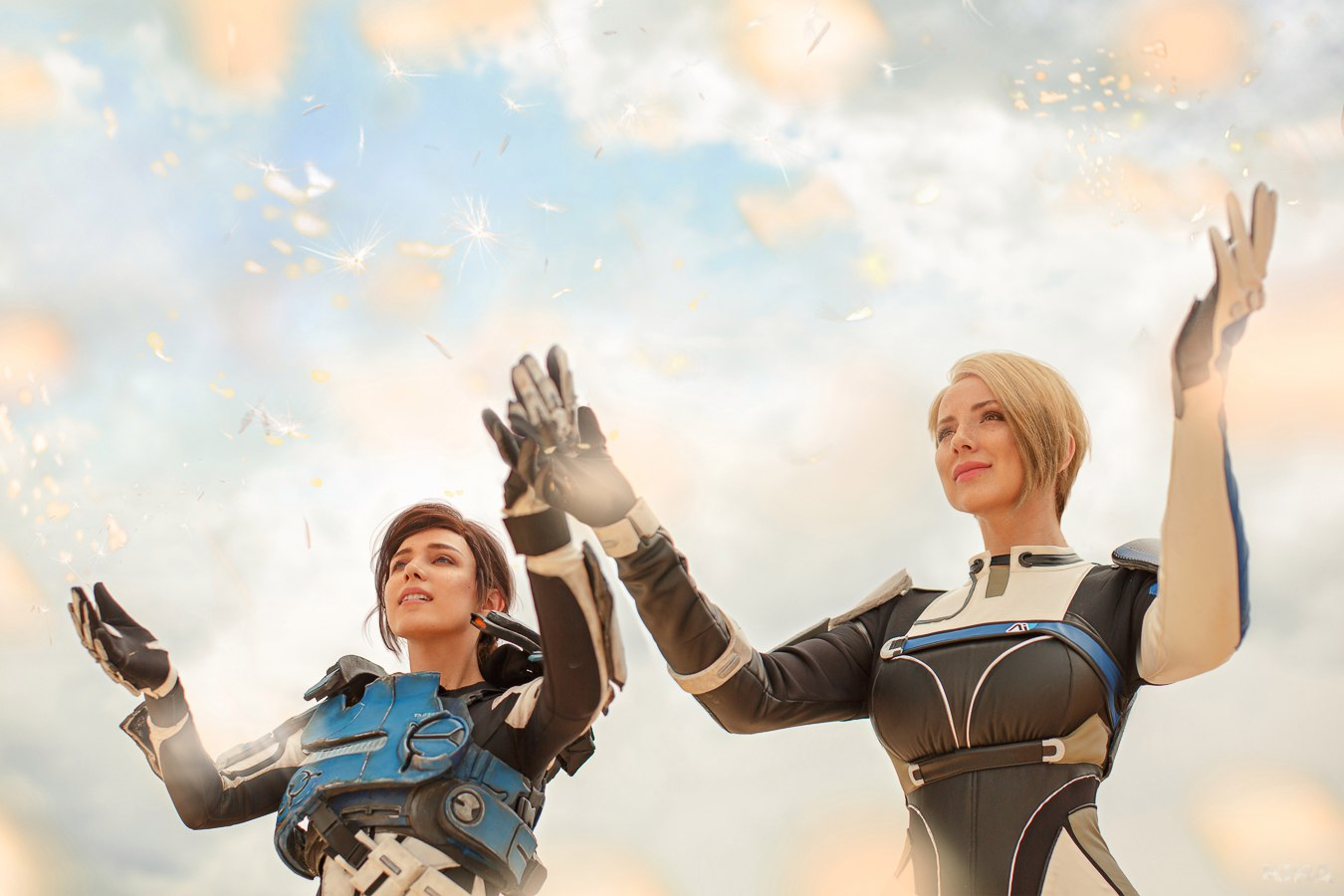 Косплей. Сара Райдер и Кора Харпер из Mass Effect: Andromeda Игры,косплей