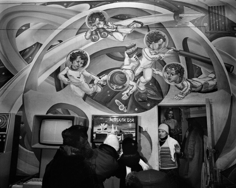 Зал игровых автоматов и видеоигр в СССР, 1988 год. история, ретро, фото