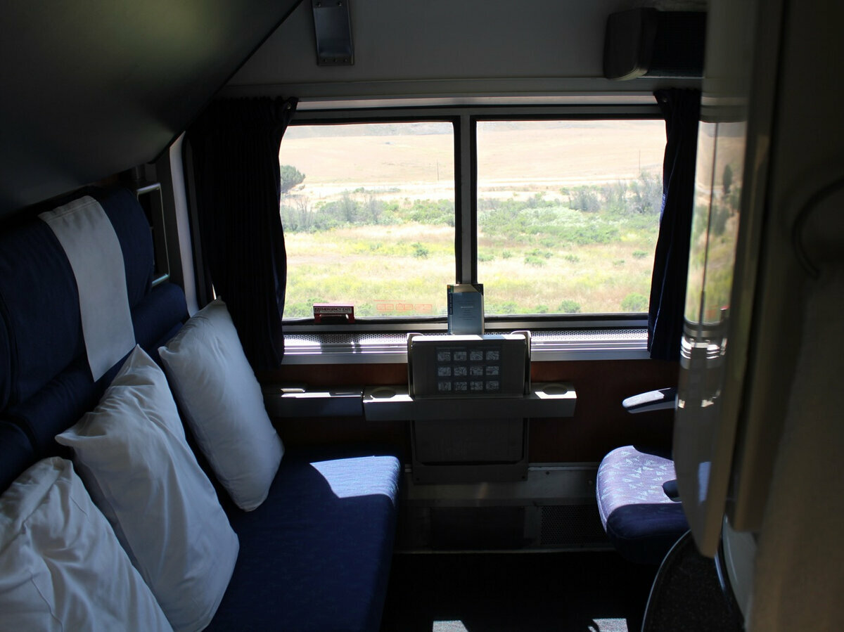 Amtrak внутри спального вагона