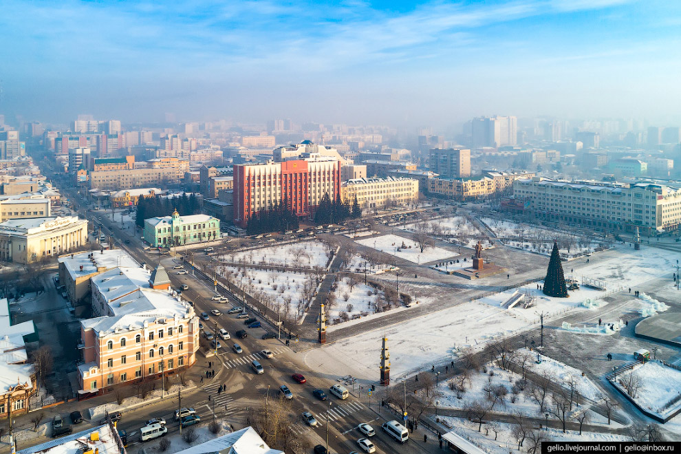 Чита с высоты: город на древнем вулкане путешествия