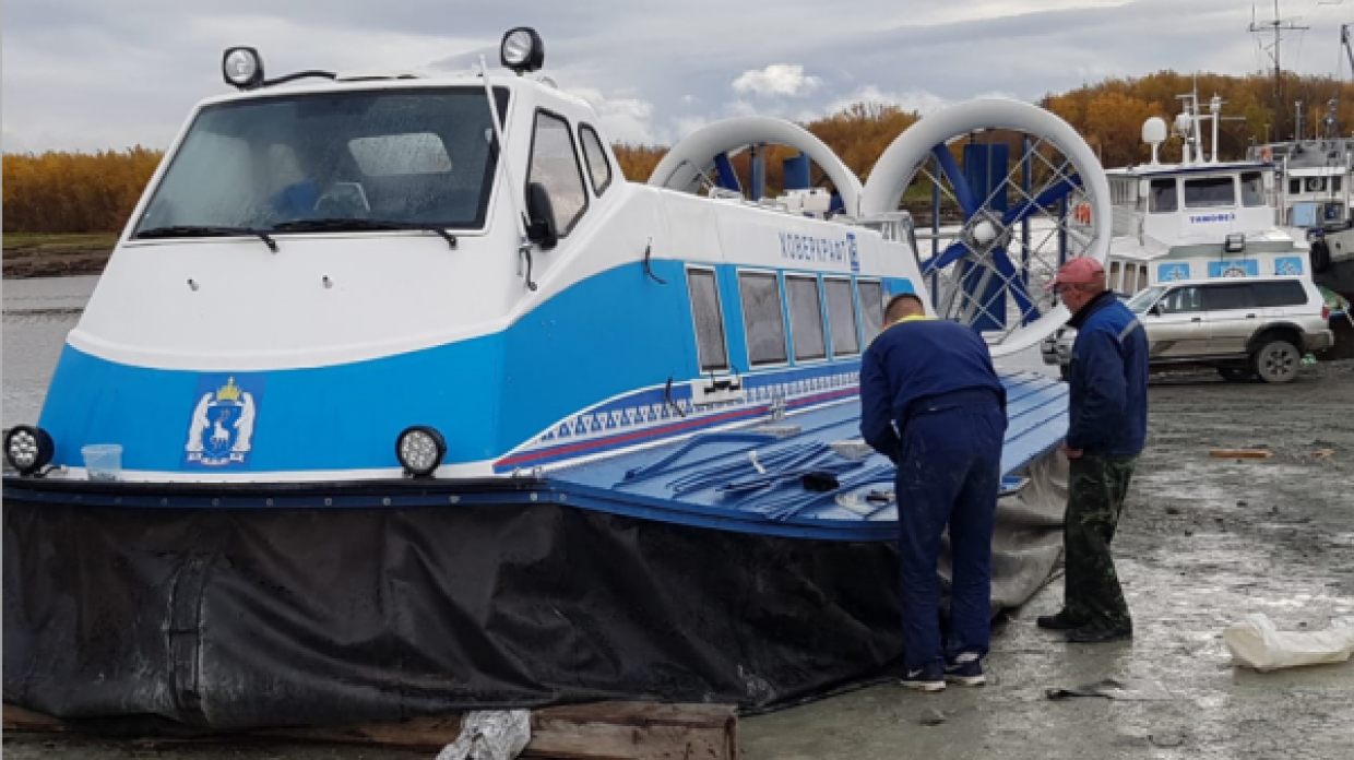 Новые суда на воздушной подушке «Нептун-23» прибыли в Салехард