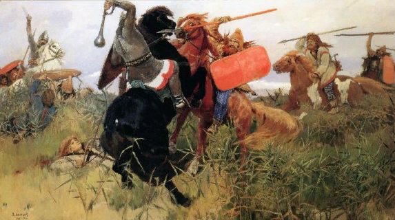 Бой славян со скифами, картина В. Васнецова