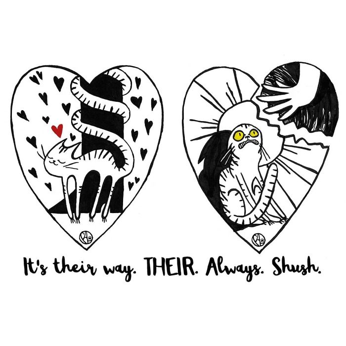 My Girlfriend Keeps Painting Our Life With 3 Cats And A Dog And I Can't Get Enough Of It!