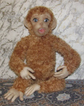 Каркасная интерьерная игрушка обезьянка