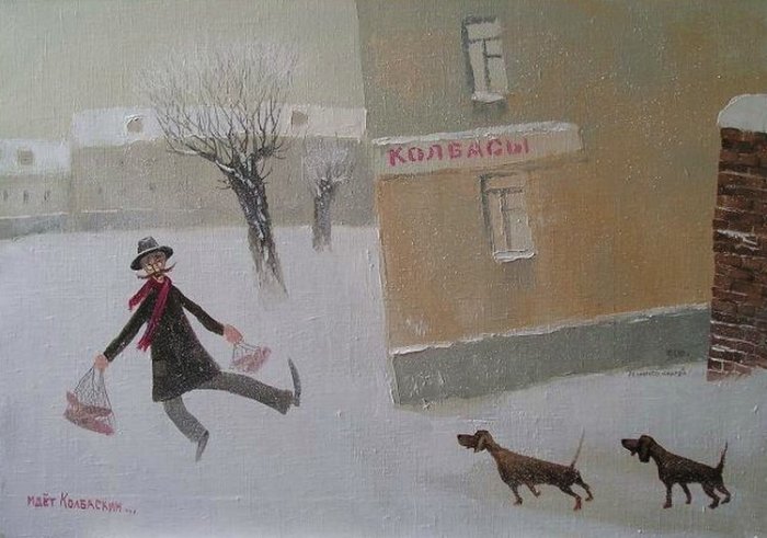 Колбаскин идёт.