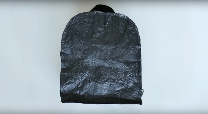 Нетривиальное использование мусорных мешков креатив,рукоделие,сделай сам,сумка из пакетов