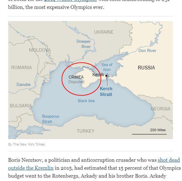 Украинская истерика вынудила The New York Times оправдываться за карту со «спорным» Крымом
